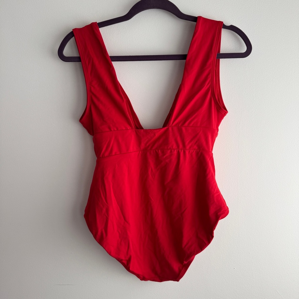 Andie Red Mykonos Swim Suit Size Small - Picture 4 of 5